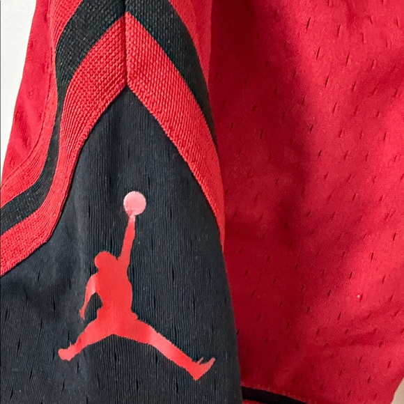 Jordan Red and Black Athletic Shorts - Picture 3 of 3